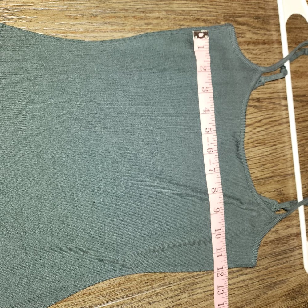 Quince Tencel Rib Knit Maxi Slip Dress NWT Teal Med - Picture 3 of 7